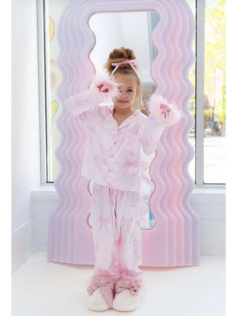 Lola   The Boys Pretty In Bows Silky Set